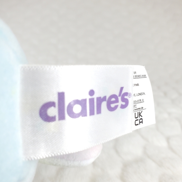 Clarice Squishmallows Clips BNWT Blue Caticorn Claire's Exclusive Plush Charm - Picture 5 of 8